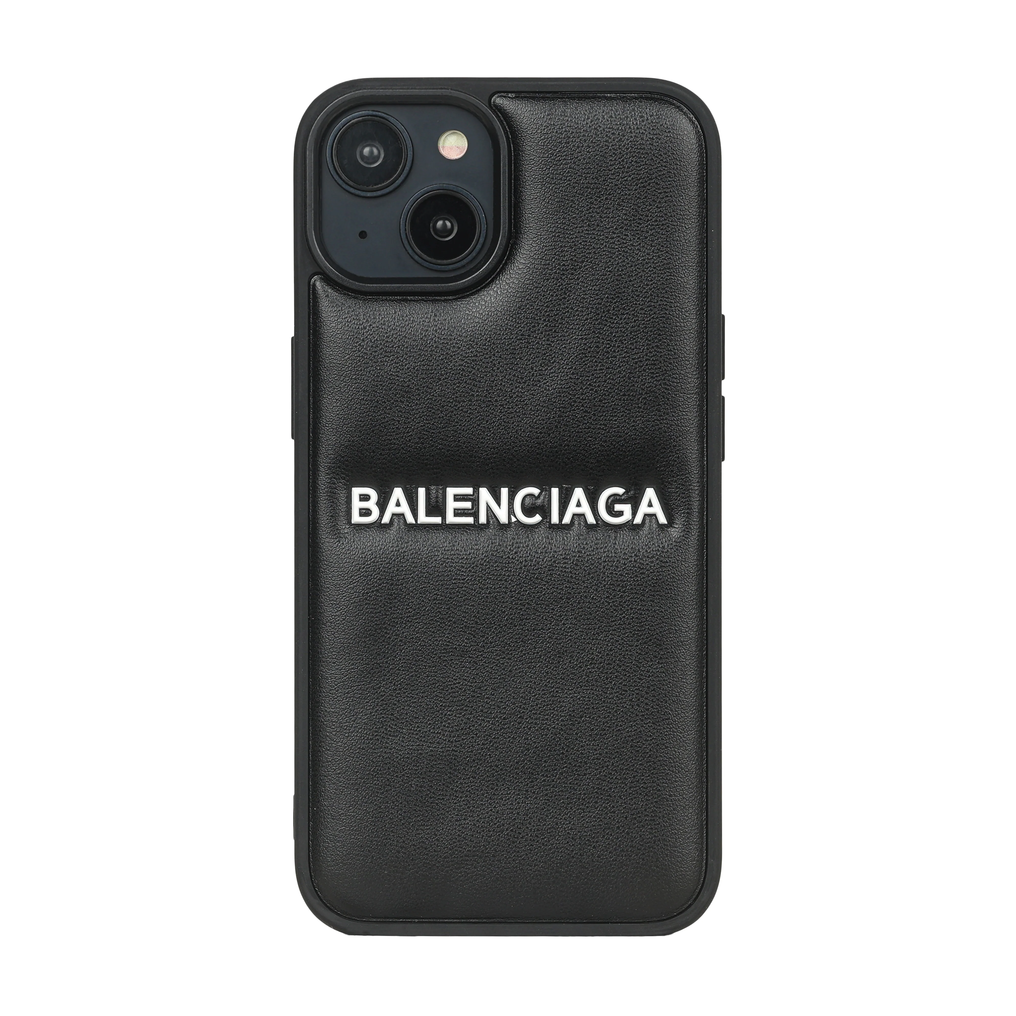 Balenciga Black Embossed iPhone Case - Image 4