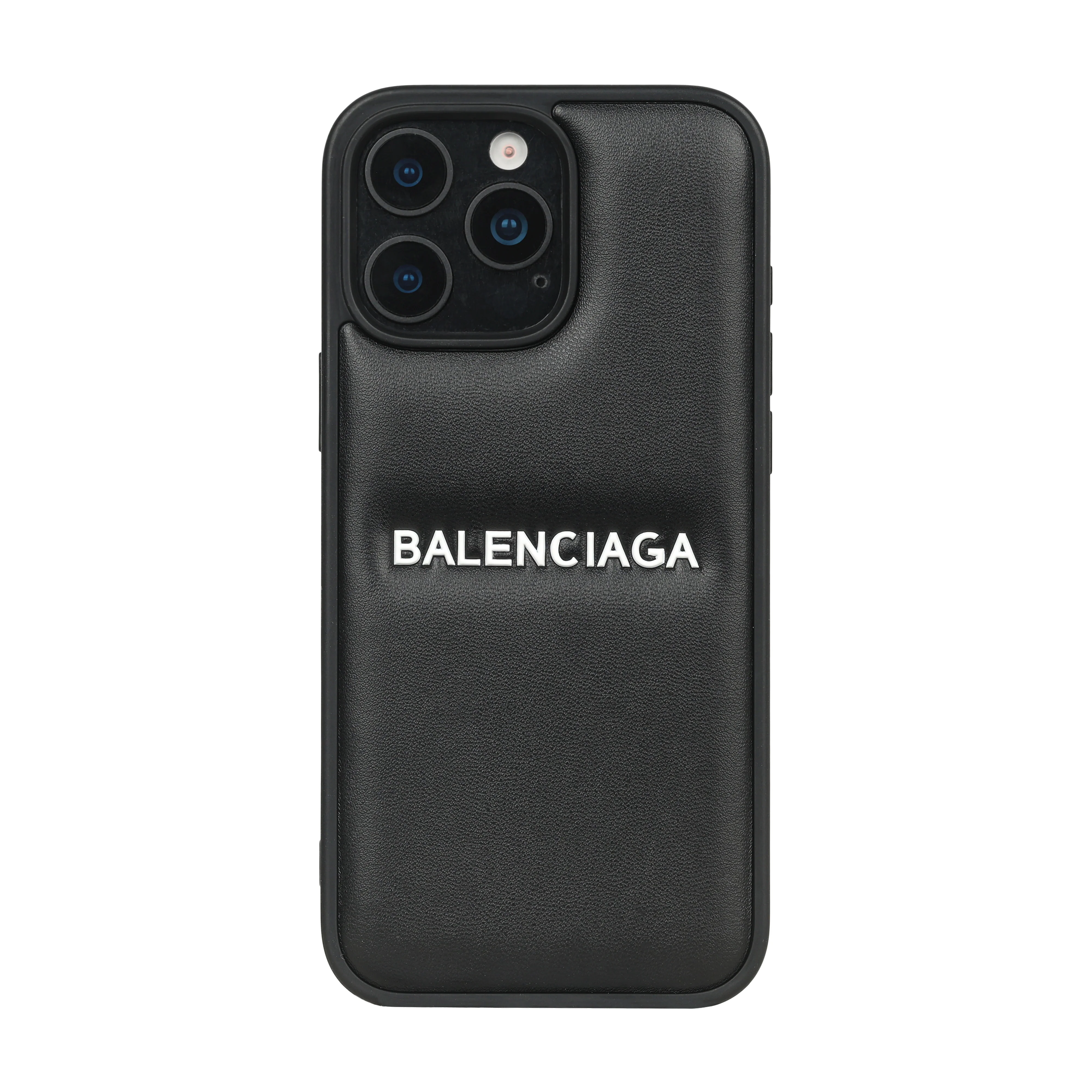Balenciga Black Embossed iPhone Case - Image 5