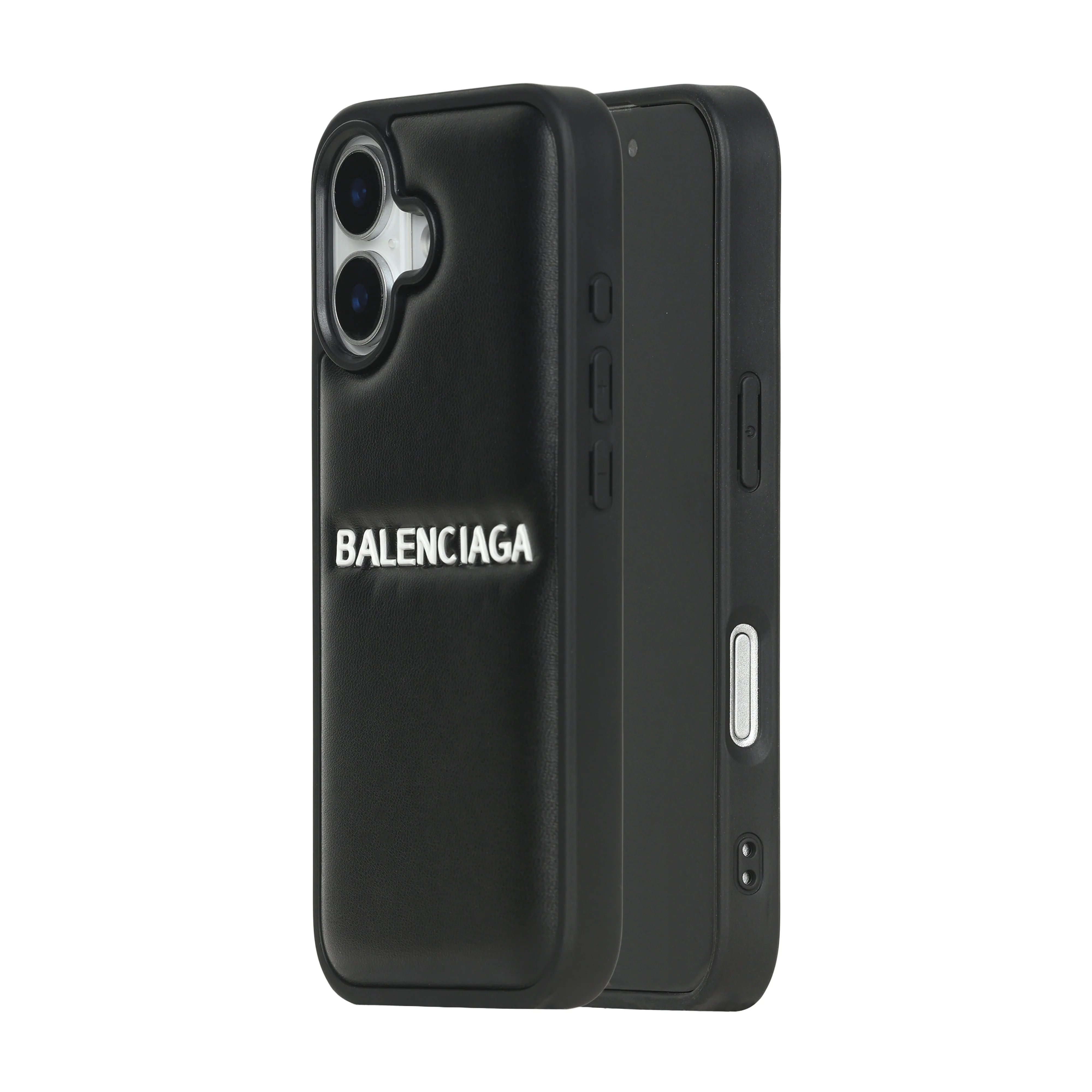 Balenciga Black Embossed iPhone Case - Image 6