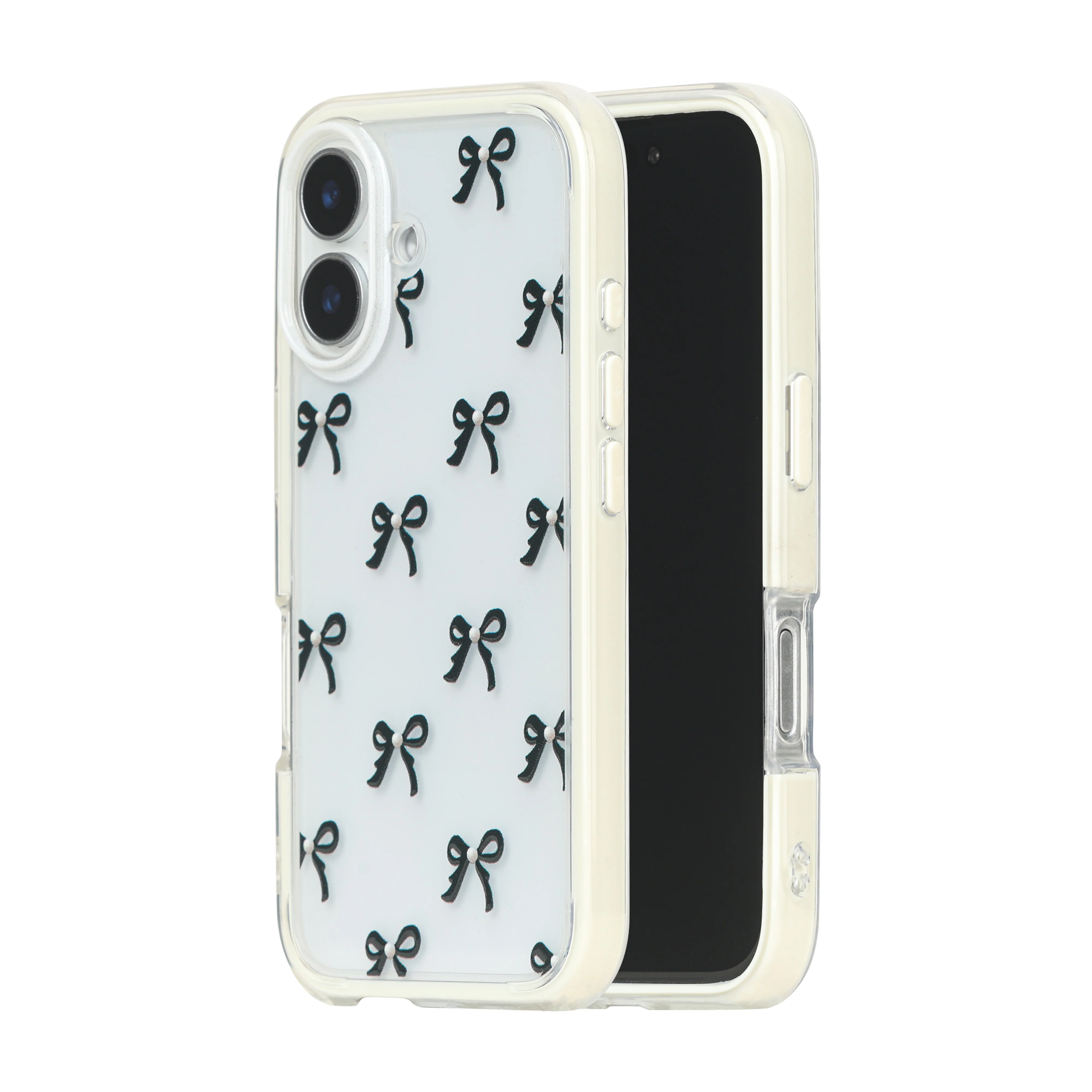 Bow Clear Transparent iPhone Case - Image 3