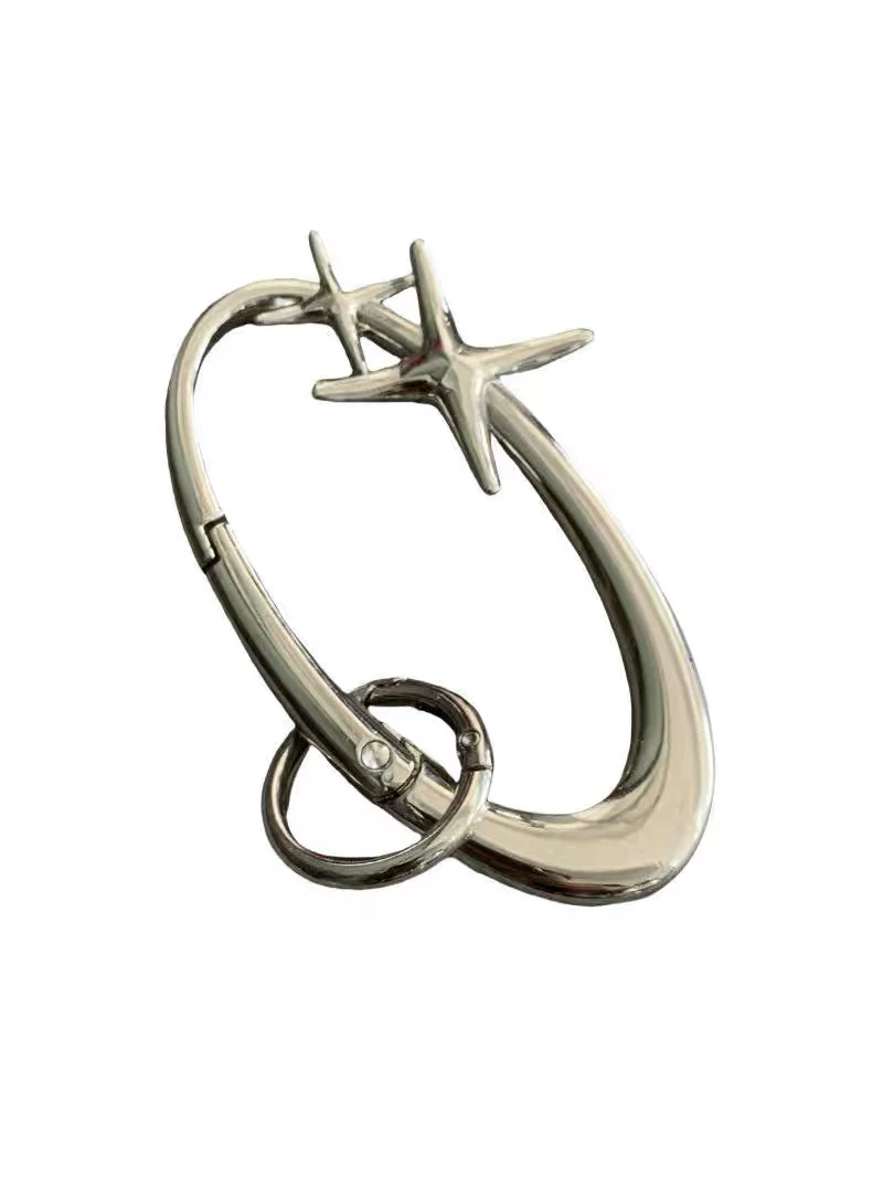 Chrome Carabiner Metal Silver