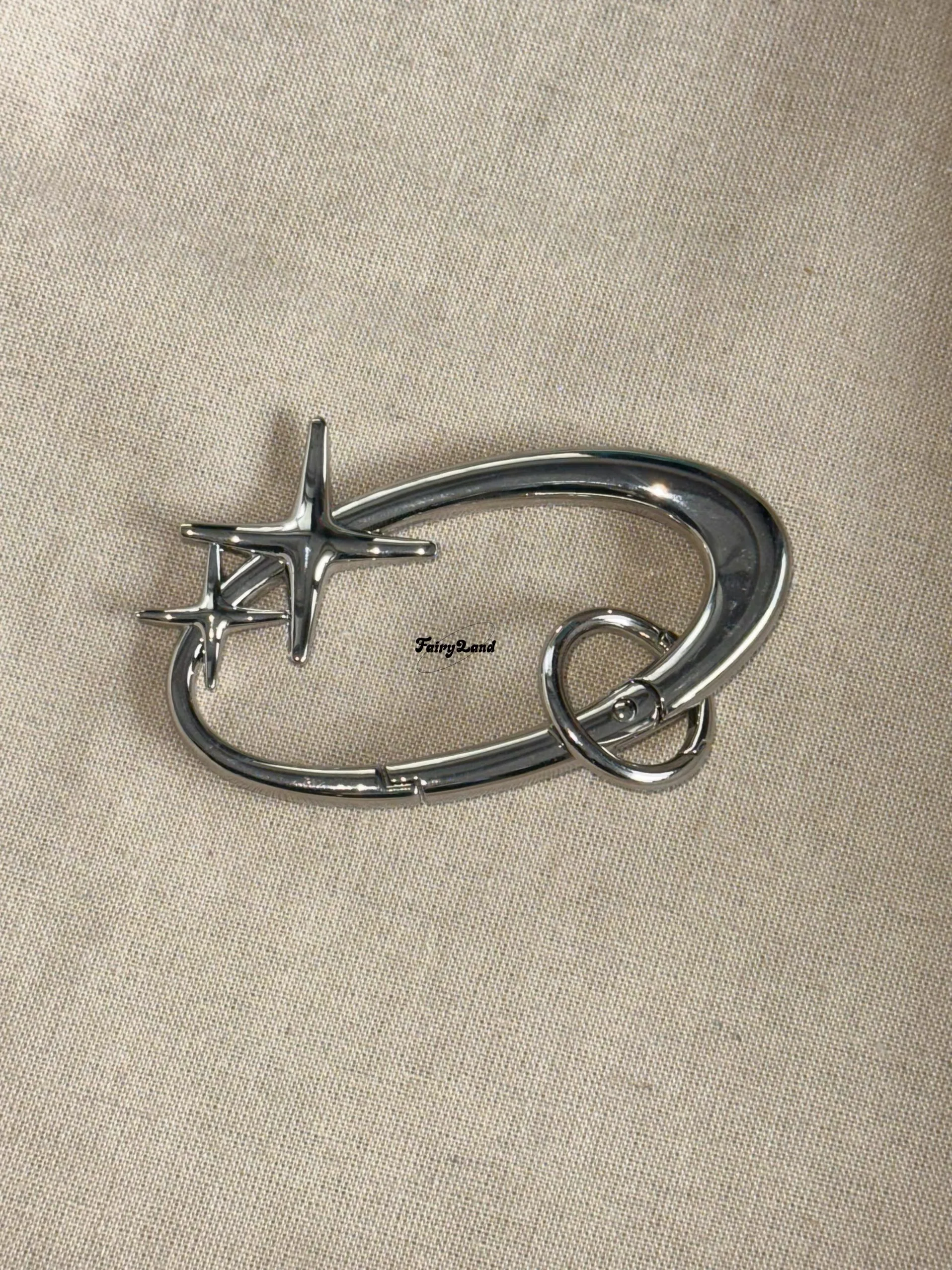 Chrome Carabiner Metal Silver - Image 2