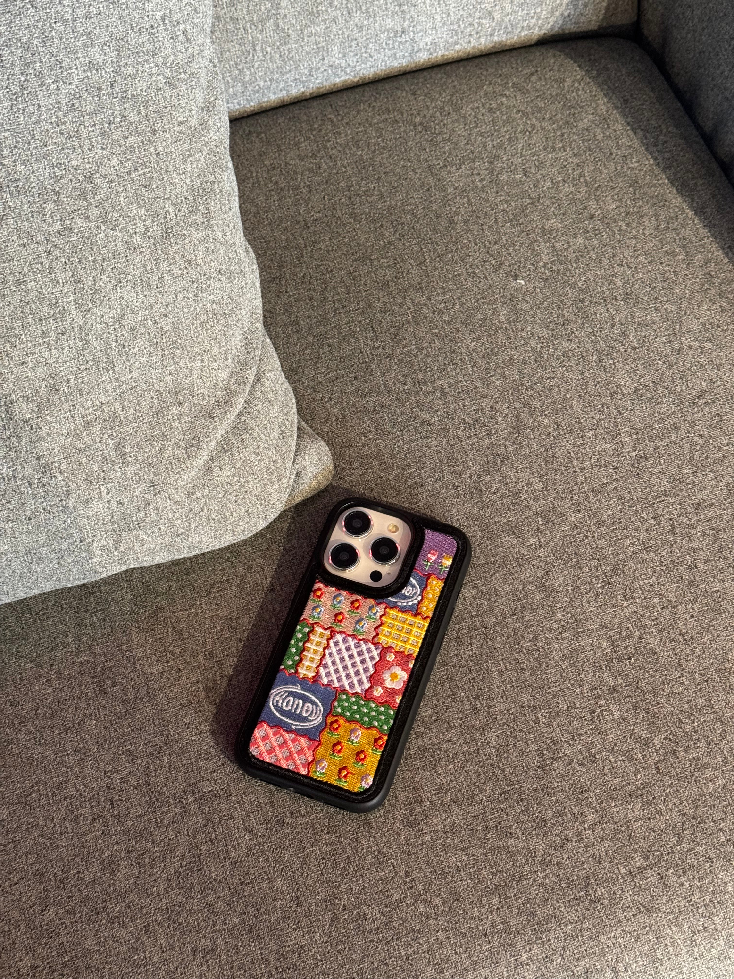 Floral Embroidery iPhone Case - Image 5