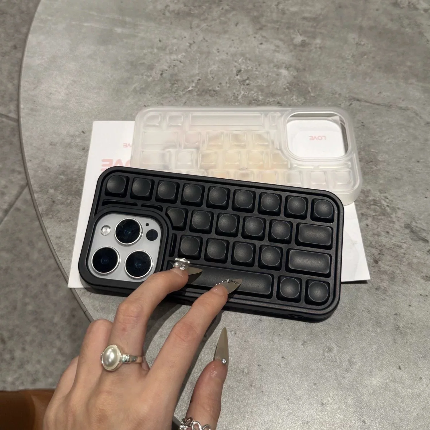 Keyboard Black iPhone Case - Image 3