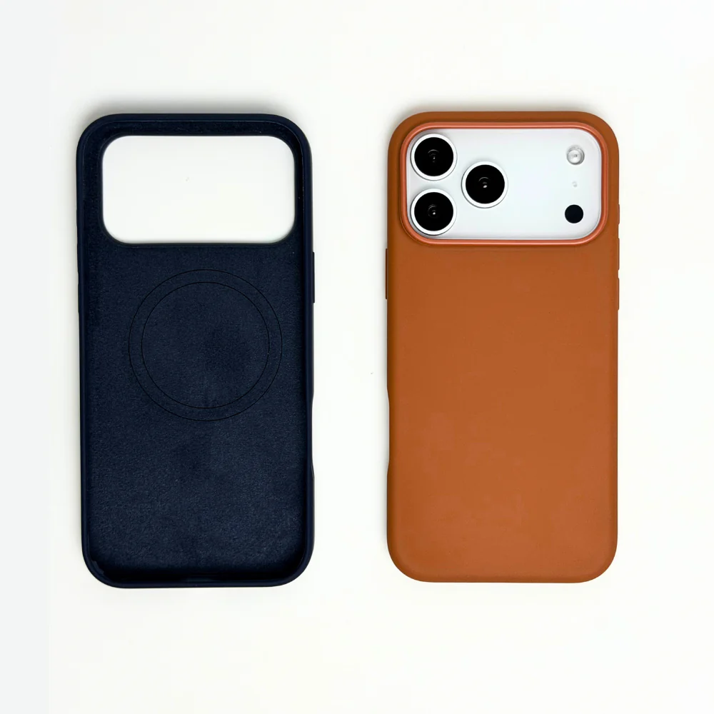 Orange Silicone Liquid iPhone Case 17 Series - Image 3