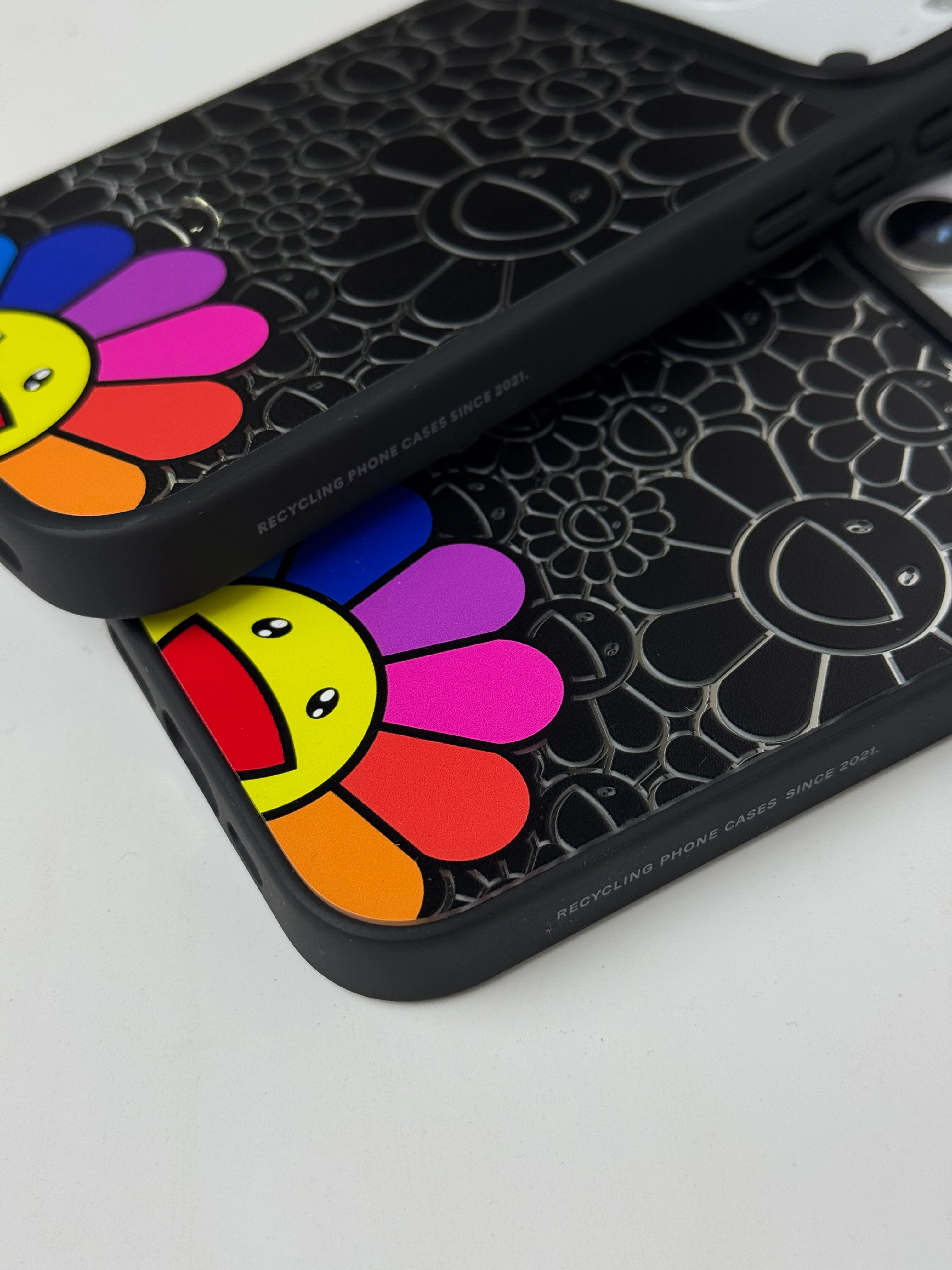 Rainbow Flower Strix MagSafe iPhone Case - Image 3