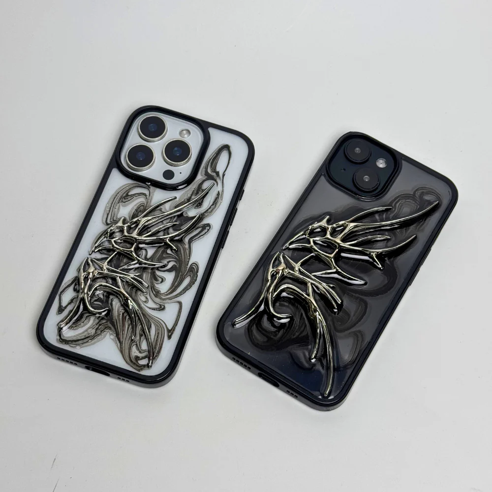 Venom Chrome 3D iPhone Case - Image 3