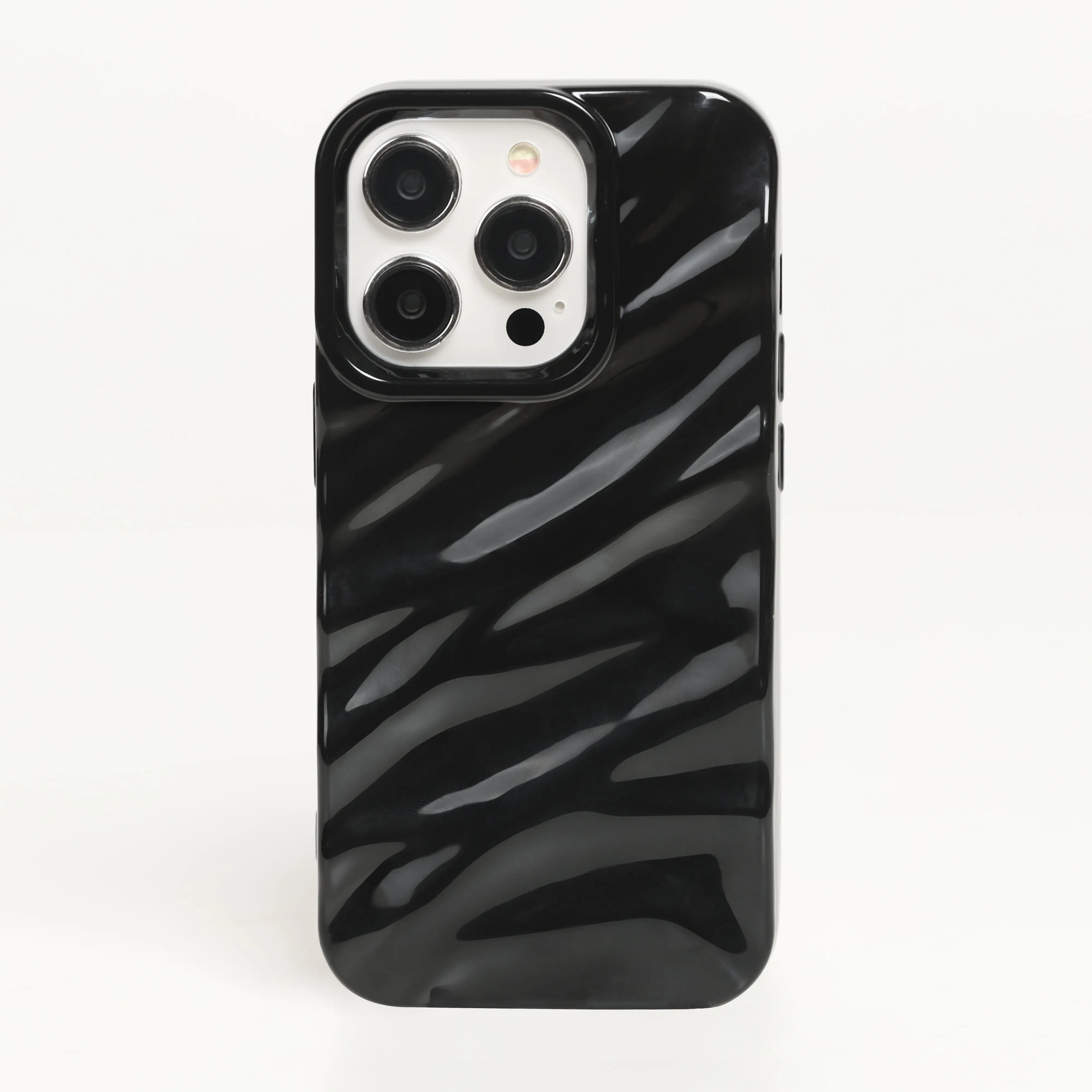 Liquid Black Wave iPhone Case - Image 4